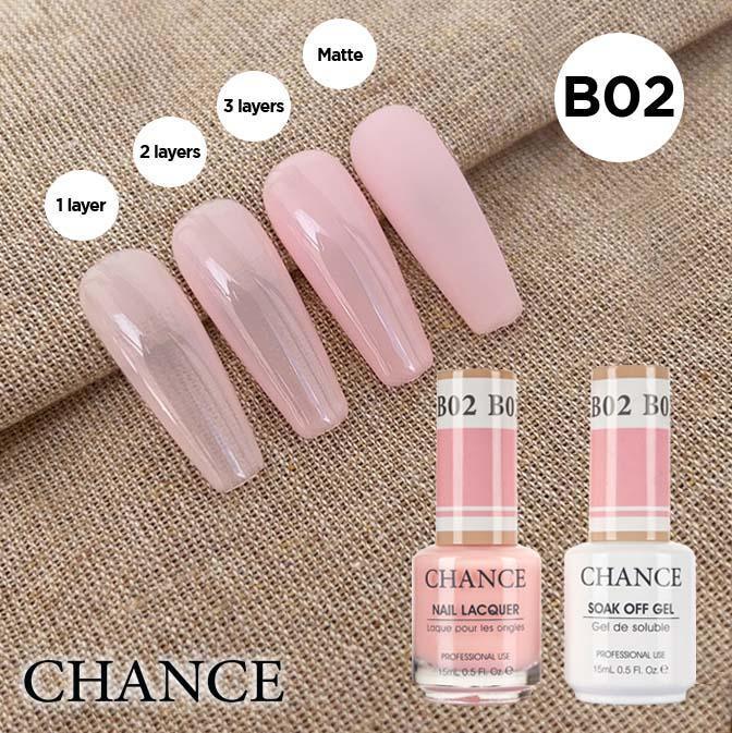 Cre8tion CHANCE Matching Duo Gel Polish 0.5oz - Bare Collection - B02 - TTT Nails Supply
