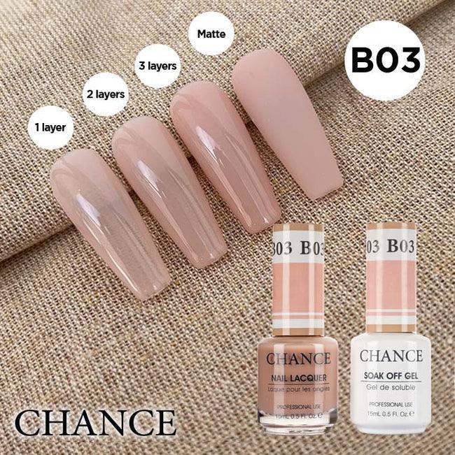Cre8tion CHANCE Matching Duo Gel Polish 0.5oz - Bare Collection - B03 - TTT Nails Supply