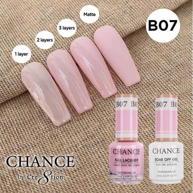 Cre8tion CHANCE Matching Duo Gel Polish 0.5oz - Bare Collection - B07 - TTT Nails Supply