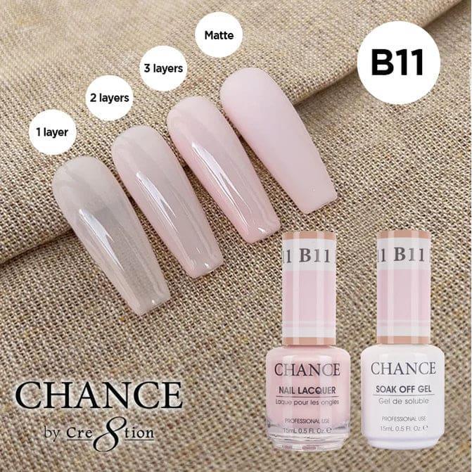 Cre8tion CHANCE Matching Duo Gel Polish 0.5oz - Bare Collection - B11 - TTT Nails Supply