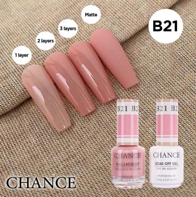 Cre8tion CHANCE Matching Duo Gel Polish 0.5oz - Bare Collection - B21 - TTT Nails Supply