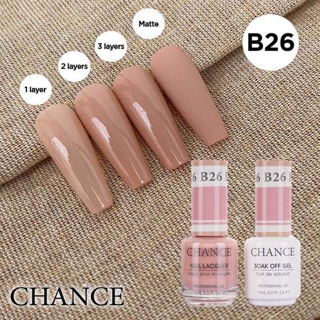 Cre8tion CHANCE Matching Duo Gel Polish 0.5oz - Bare Collection - B26 - TTT Nails Supply