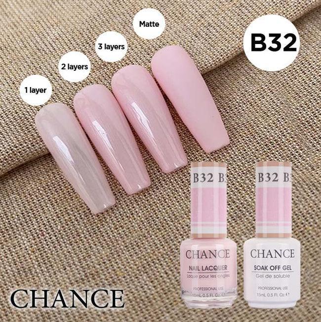 Cre8tion CHANCE Matching Duo Gel Polish 0.5oz - Bare Collection - B32 - TTT Nails Supply