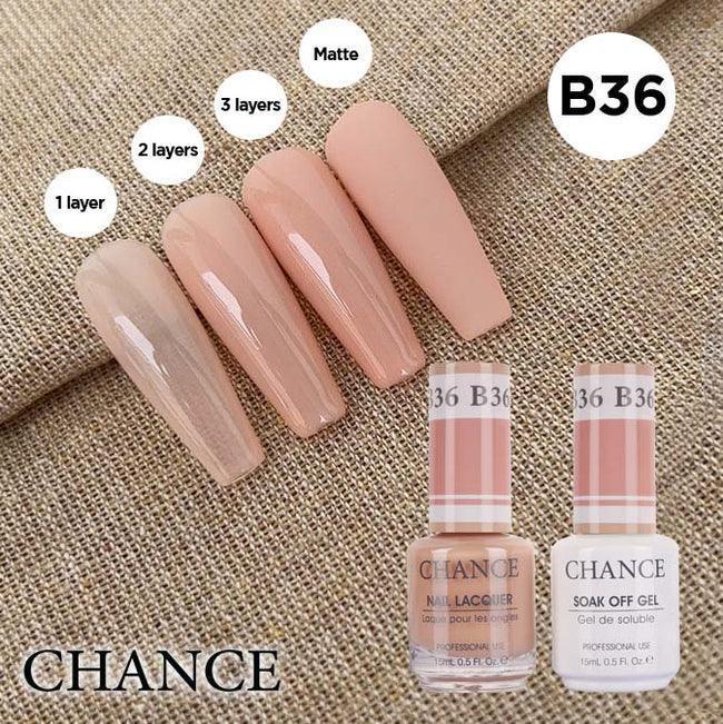 Cre8tion CHANCE Matching Duo Gel Polish 0.5oz - Bare Collection - B36 - TTT Nails Supply