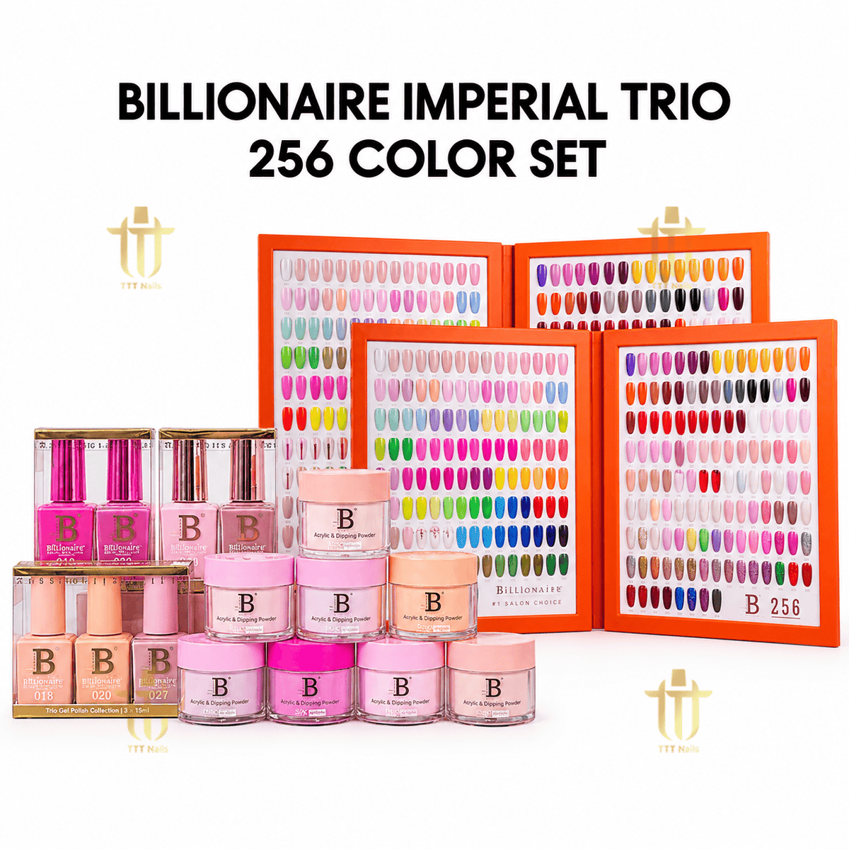 Billionaire Imperial Trio Matching Color - Full set 256 Colors + Free 2 Color Books