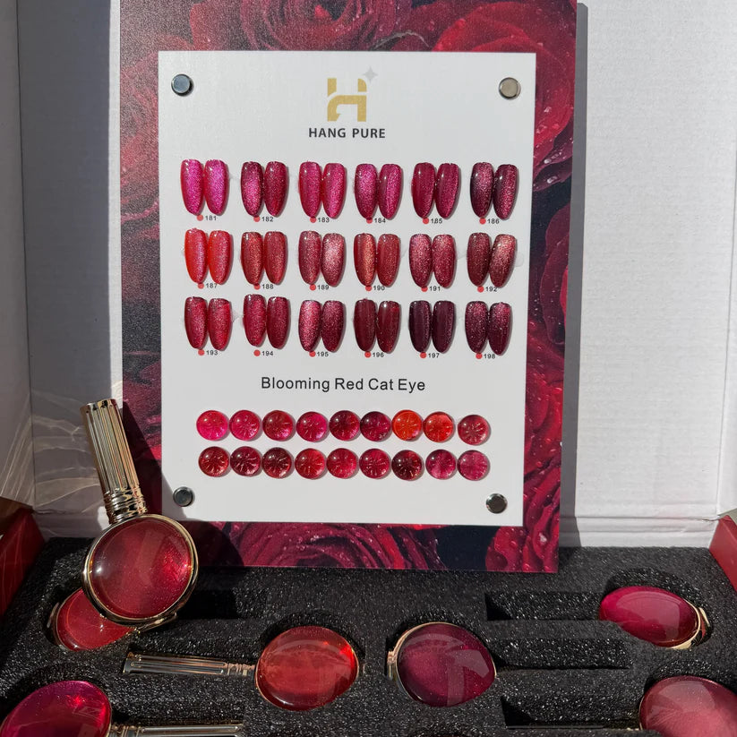 HANG Blooming Red Cat Eye Collection - Set 18 Colors + Free Display & Magnetic ($7.95/ea)