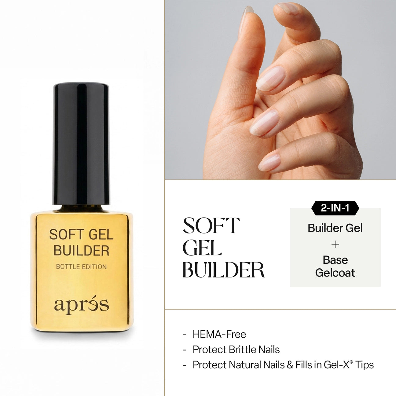 Apres Soft Gel Builder in a Bottle