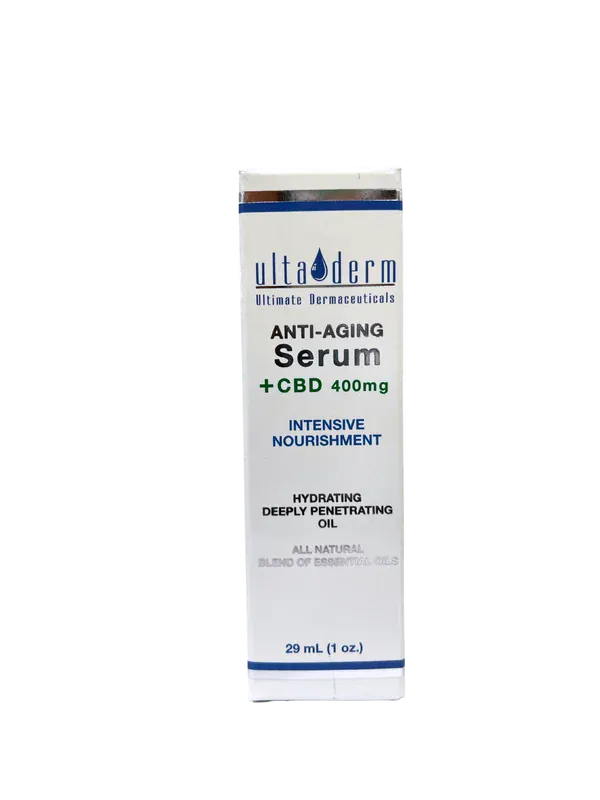 ClearZal® UltaDerm Anti-Aging Serum + CBD 400mg, 29ml (1oz)