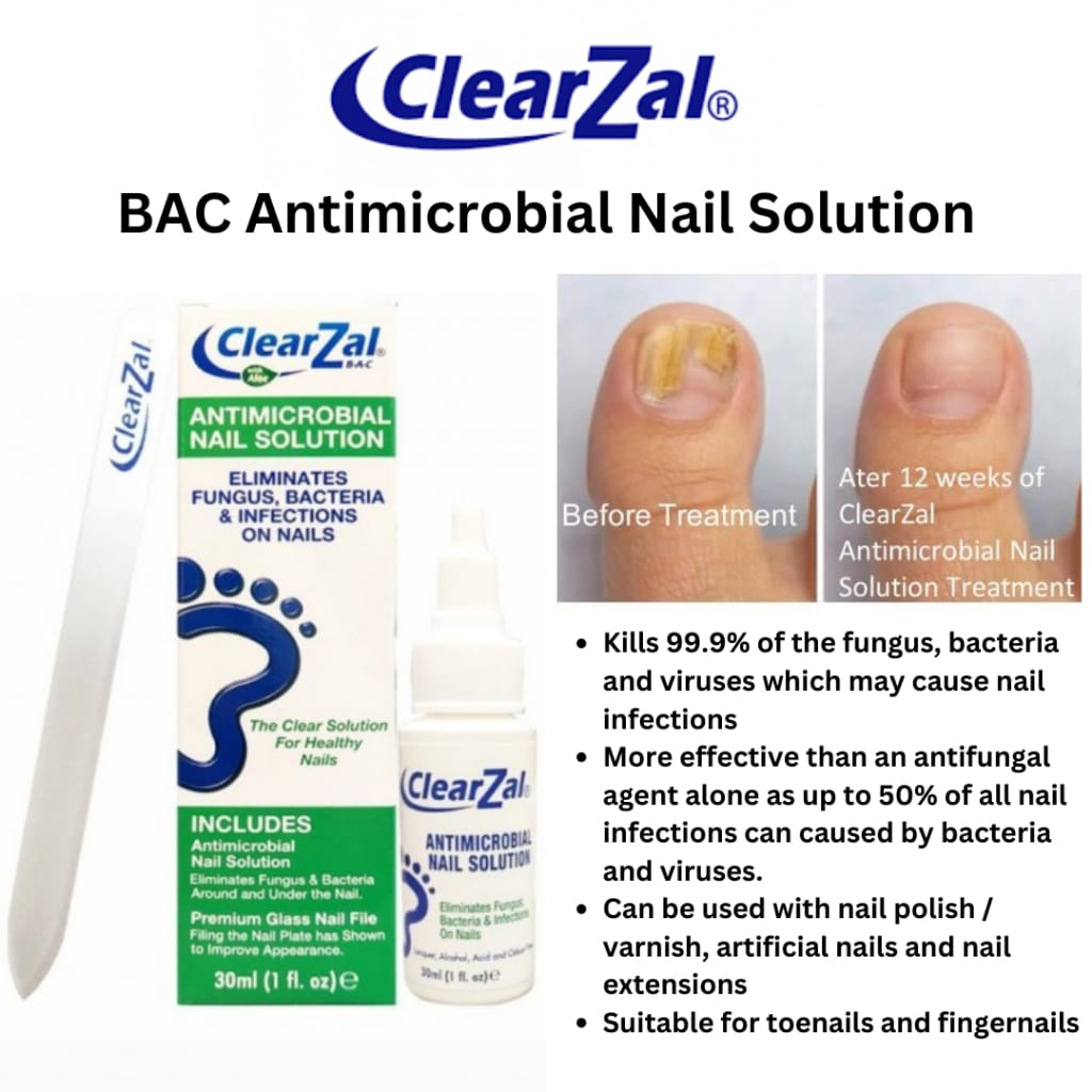 ClearZal® Antimicrobial Nail Solution 1oz (30ml)