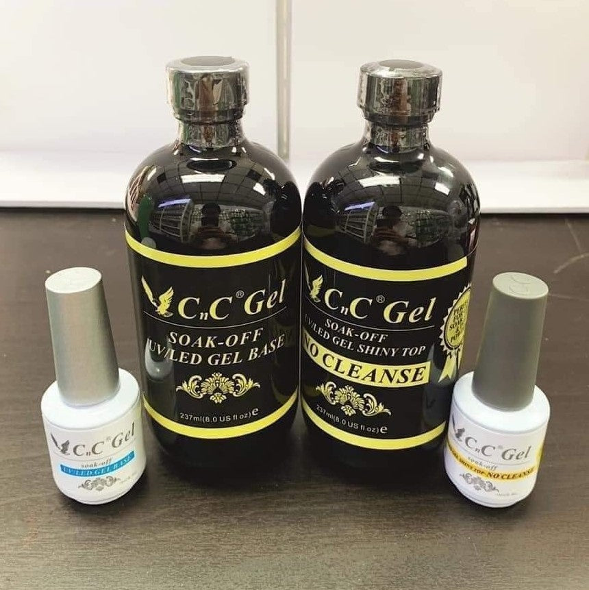 CnC Gel Top Coat No Cleanse Refill 8oz