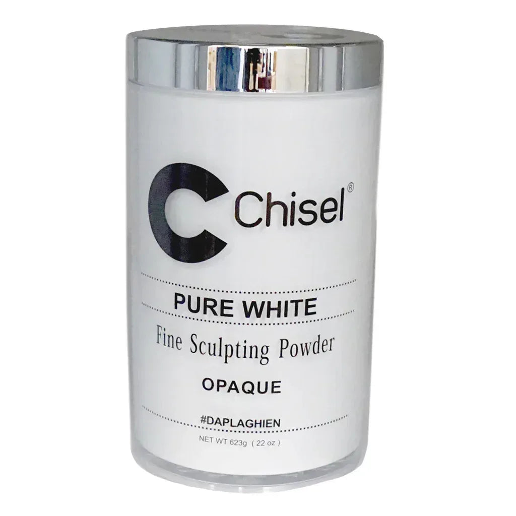 Chisel Acrylic Powder 22oz - Pure White - TTT Nails Supply