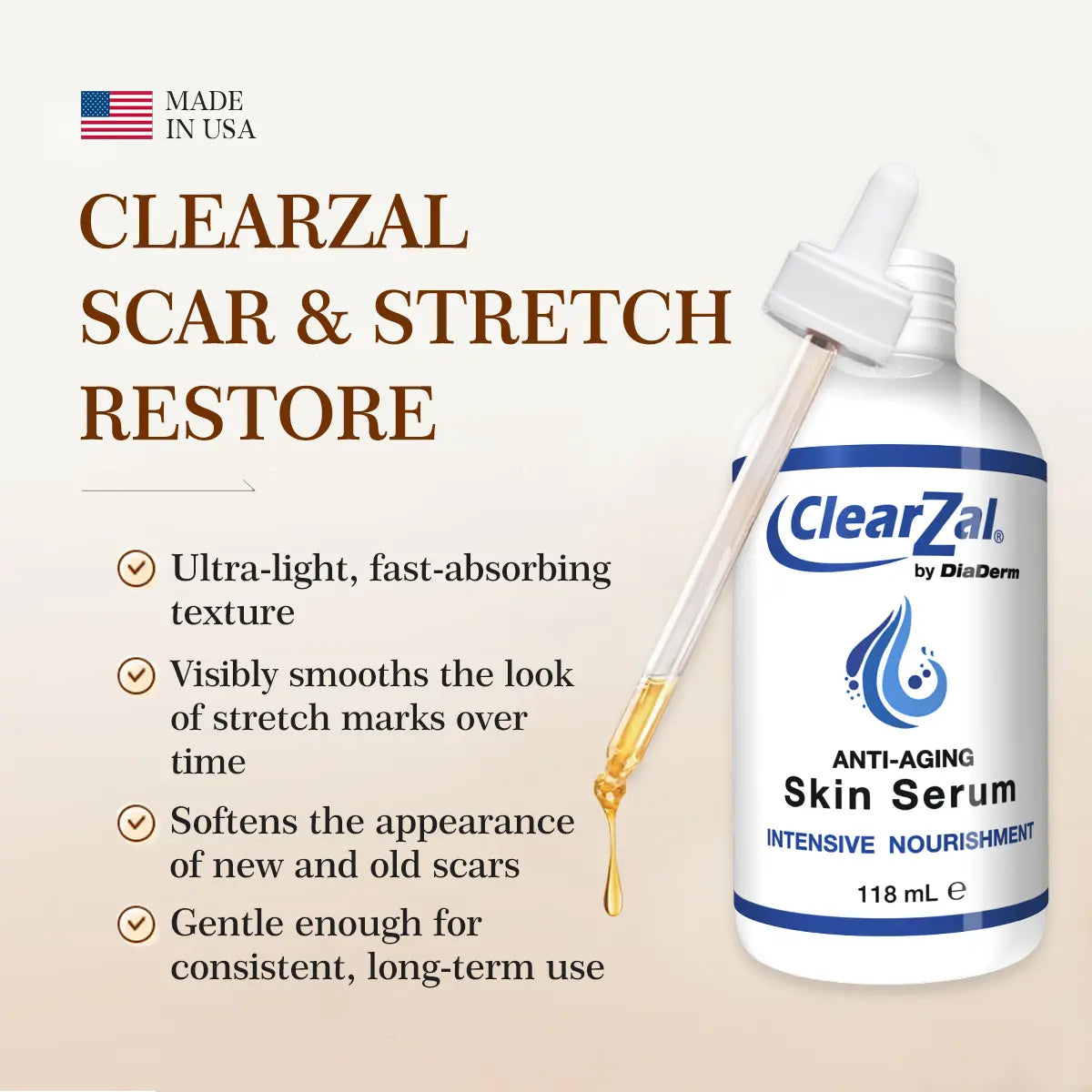 ClearZal® Anti-Aging Skin Serum 4oz (118ml)