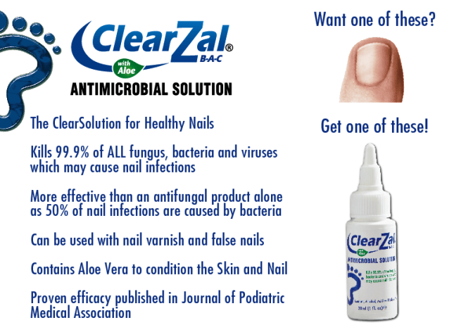 ClearZal® Antimicrobial Nail Solution 1oz (30ml)