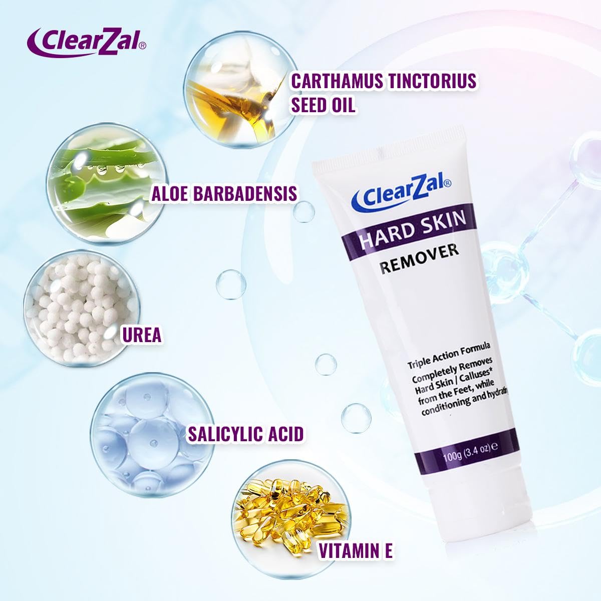 ClearZal® Hard Skin Remover 100g (3.4oz)