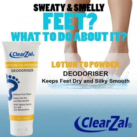 ClearZal® Lotion to Powder Deodoriser 100g (3.4oz)