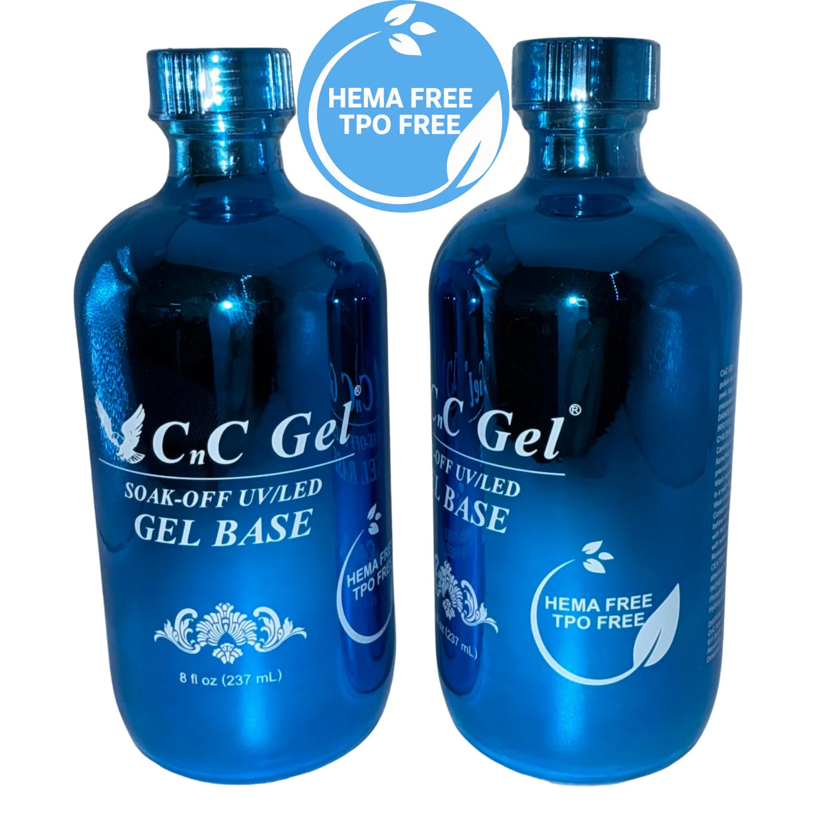 CnC Gel Base Coat Refill 8oz + Free 12 bottles 0.5oz (HEMA & TPO FREE)
