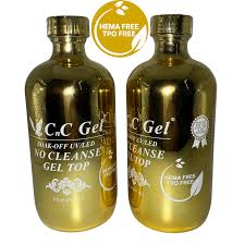 CnC Gel Top Coat No Wipe Refill 8oz + Free 12 bottles 0.5oz (HEMA TPO FREE)