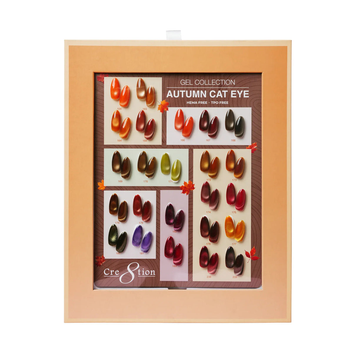 Cre8tion Cat Eye - Autumn Collection, 24 Colors Gel 0.5oz ($7.45/ea)