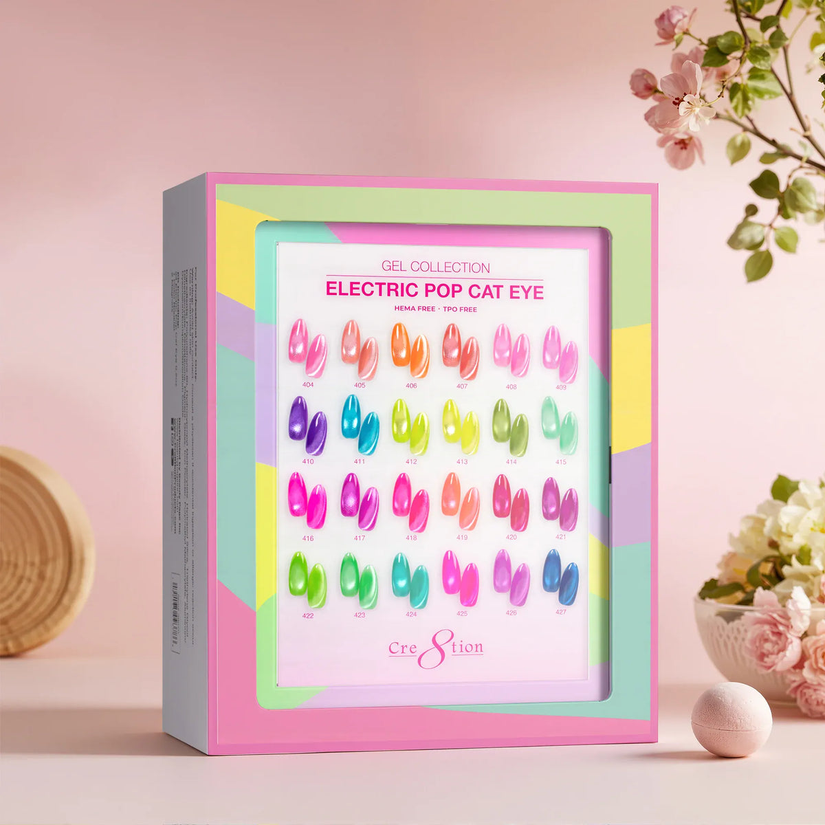 Cre8tion Cat Eye - Electric Pop Collection, 24 Gel Colors ($7.95/ea)