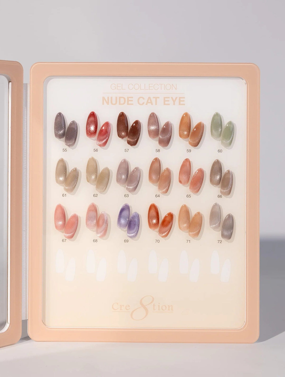Cre8tion Cat Eye - NUDE Collection, 18 Gel Colors ($7.95/ea)