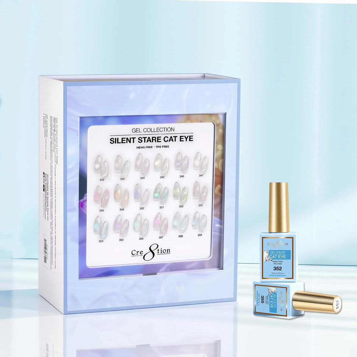 Cre8tion Cat Eye - Silent Stare Collection, 18 Gel Colors ($7.95/ea)