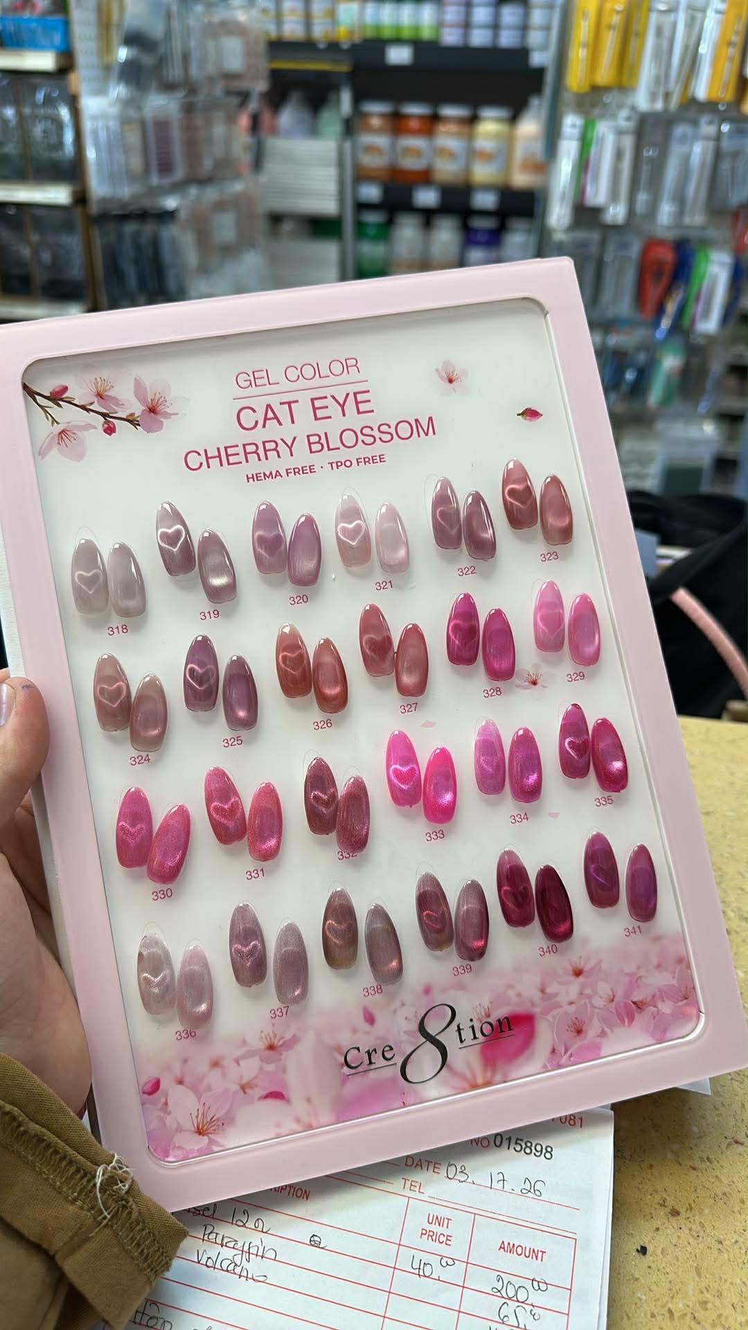 Cre8tion Cat Eye Cherry Blossom Collection - 24 Colors