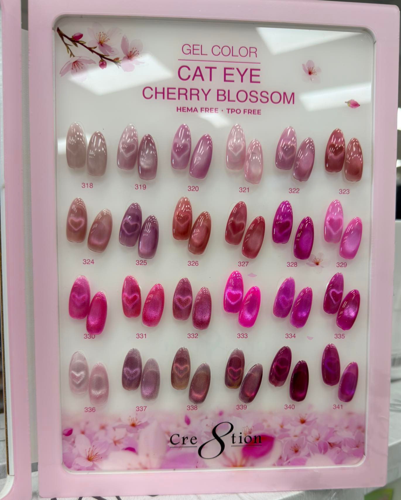 Cre8tion Cat Eye Cherry Blossom Collection - 24 Colors