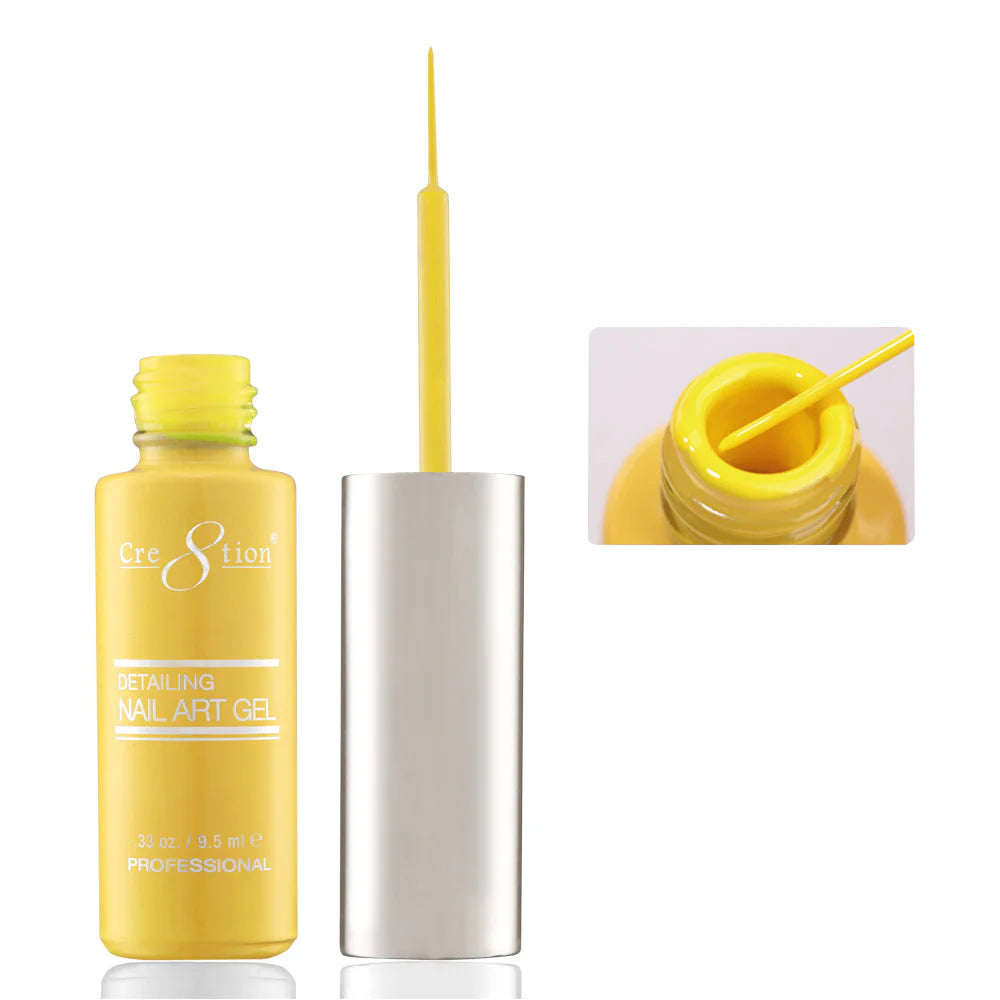 Cre8tion Detailing Nail Art Gel 0.33oz - #04 Yellow