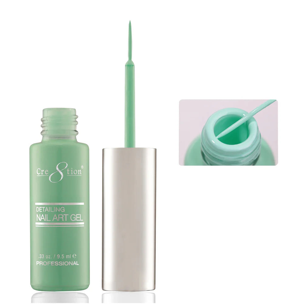 Cre8tion Detailing Nail Art Gel 0.33oz - #08 Teal