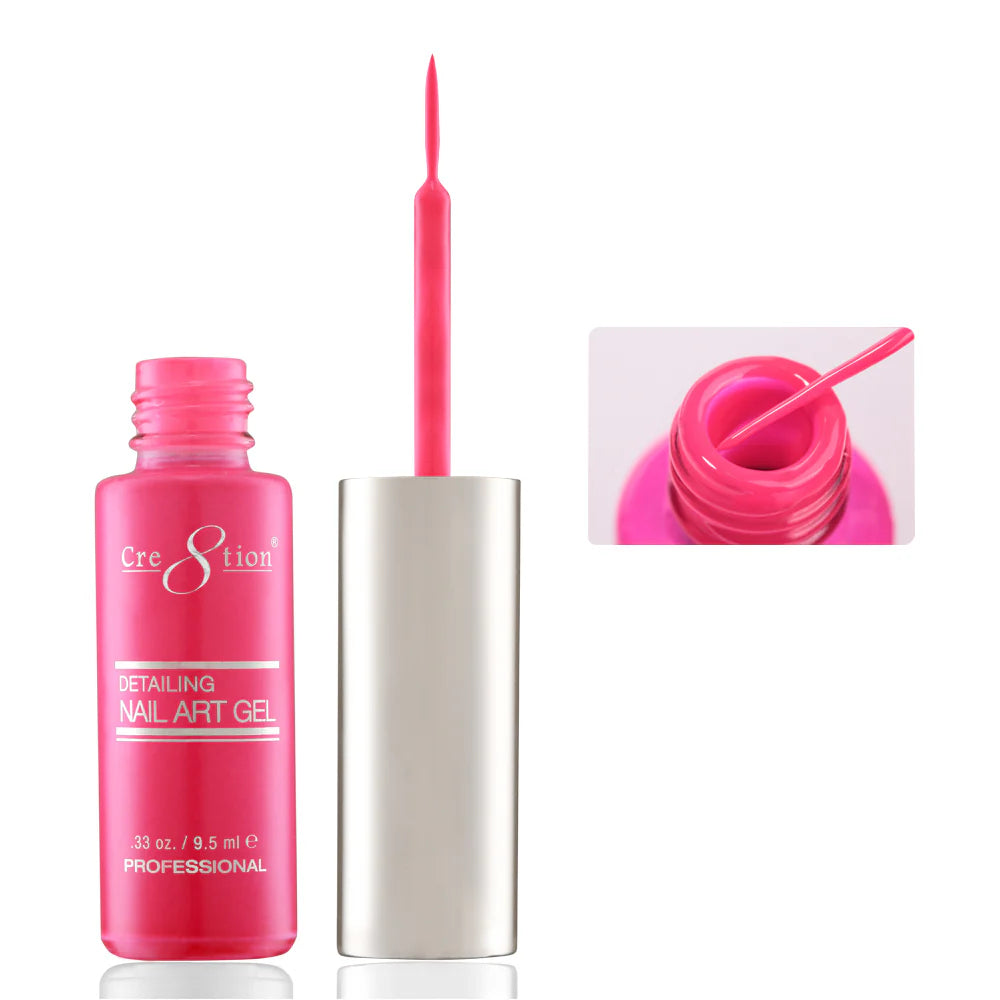 Cre8tion Detailing Nail Art Gel 0.33oz - #10 Fuchsia