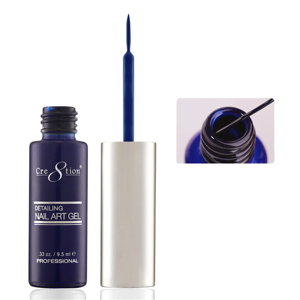 Cre8tion Detailing Nail Art Gel 0.33oz - #14 Navy Blue