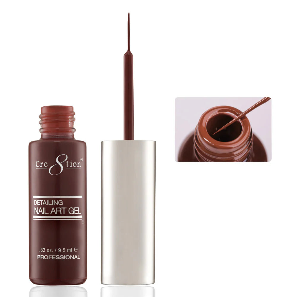 Cre8tion Detailing Nail Art Gel 0.33oz - #15 Brown