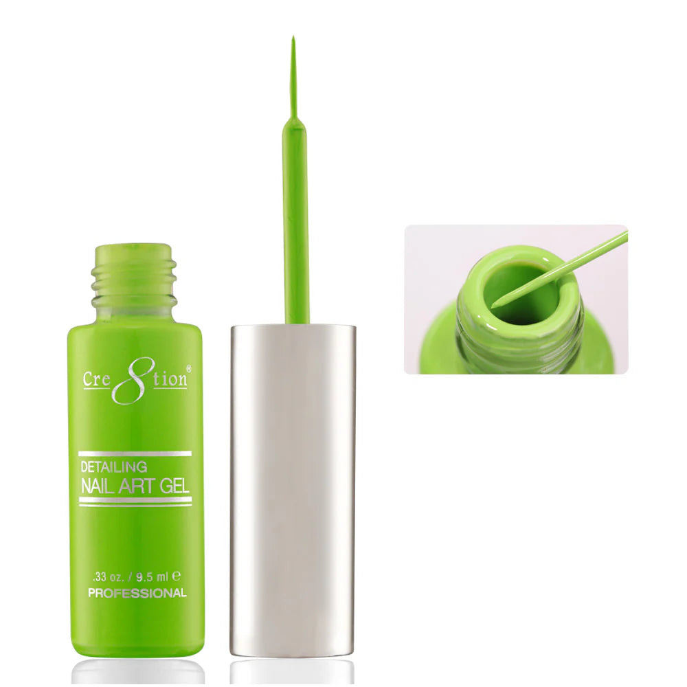 Cre8tion Detailing Nail Art Gel 0.33oz - #21 Lime