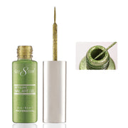 Cre8tion Detailing Nail Art Gel 0.33oz - #40 Green Blue Platinum
