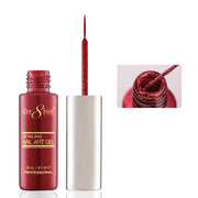 Cre8tion Detailing Nail Art Gel 0.33oz - #44 Garnet Red Glitter