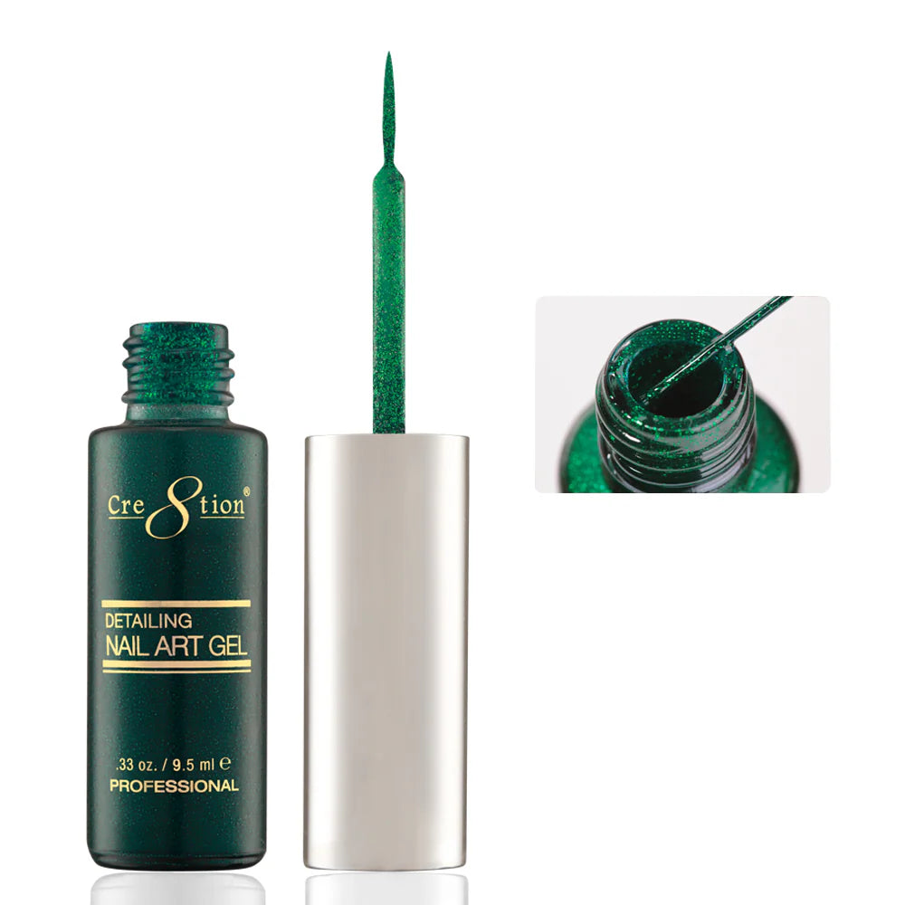Cre8tion Detailing Nail Art Gel 0.33oz - #45 Christmas Green