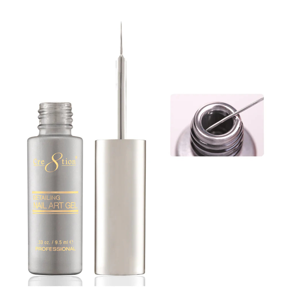 Cre8tion Detailing Nail Art Gel 0.33oz - #47 Metalic Silver
