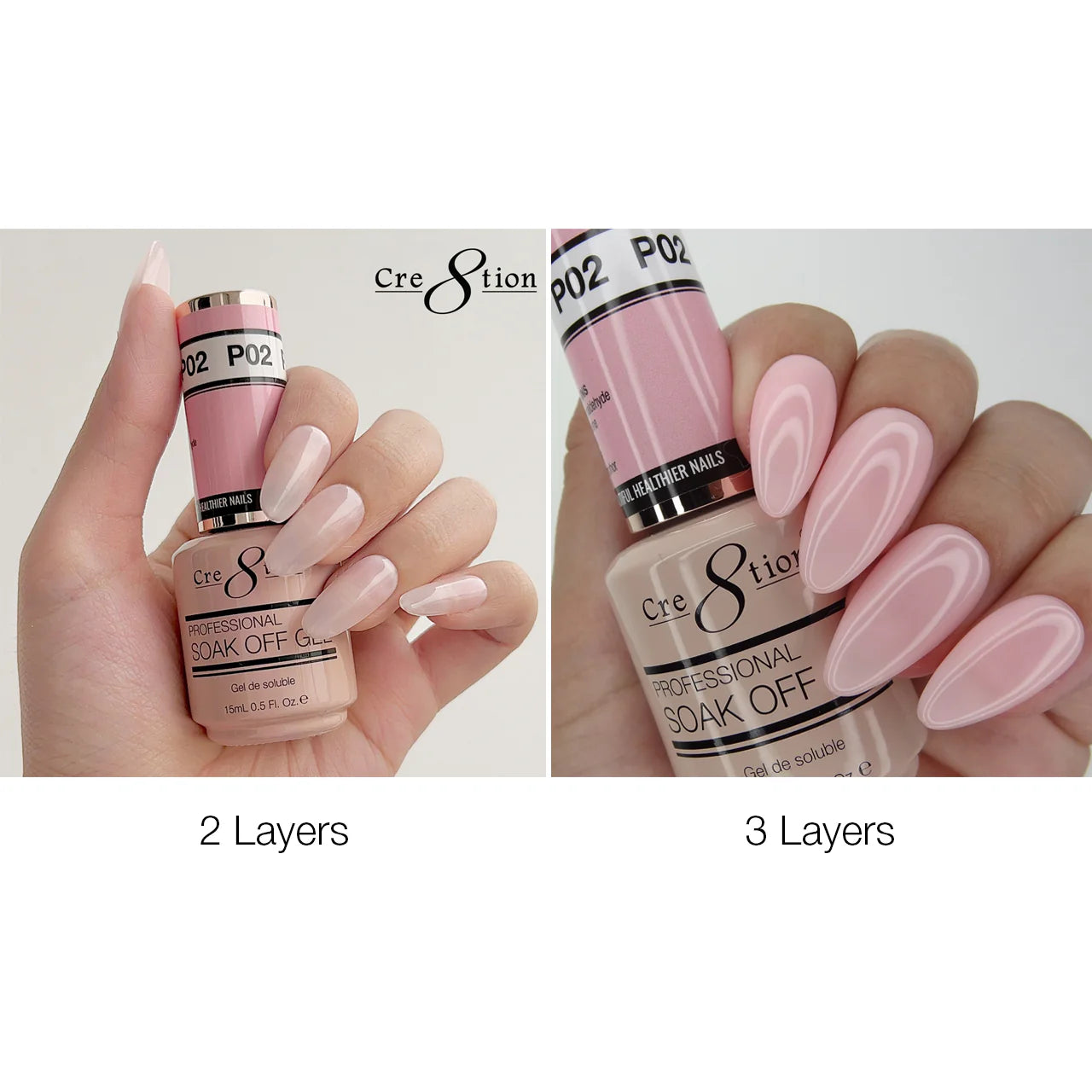 Cre8tion Gel 0.5oz - French Collection - P02 Sweet Pink