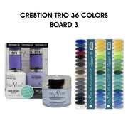 Cre8tion TRIO Matching Color - 36 colors Board 3 (#73-#108) + Free 2 Color Chart