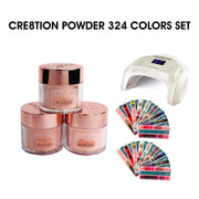 Cre8tion DIP POWDER 2oz - Full Set 324 colors + Free 2 Set Samples