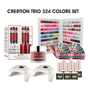Cre8tion TRIO Matching Color - Full Set 324 colors +  Free 3 Set Samples + Free 1 Cre8tion LED Lamp