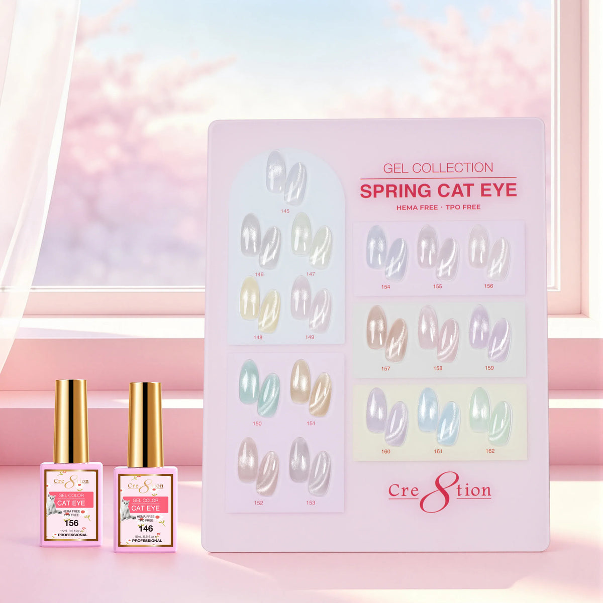 Cre8tion Cat Eye - Spring Collection, 18 Gel Colors ($7.95/ea)