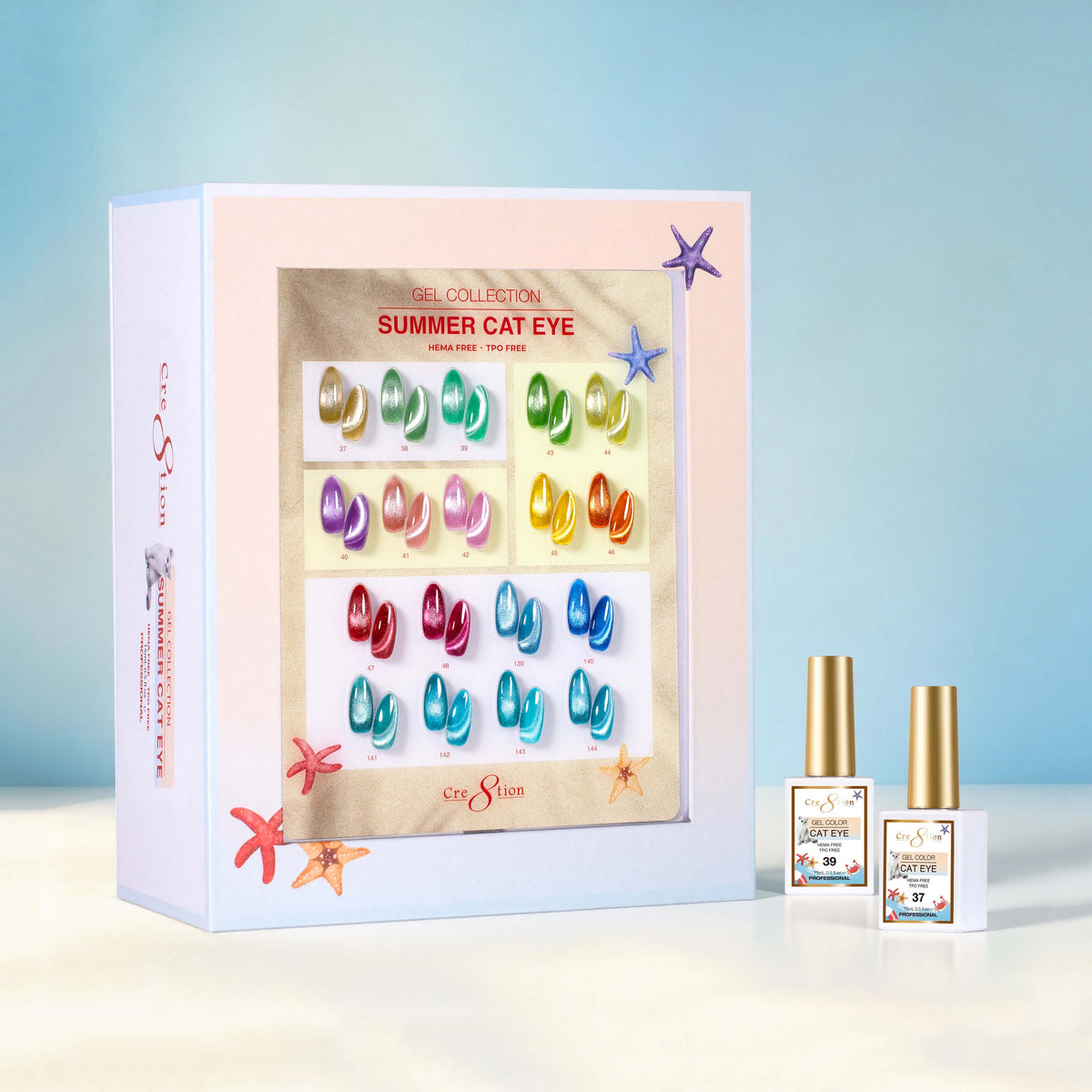 Cre8tion Cat Eye - Summer Collection, 18 Gel Colors ($7.95/ea)