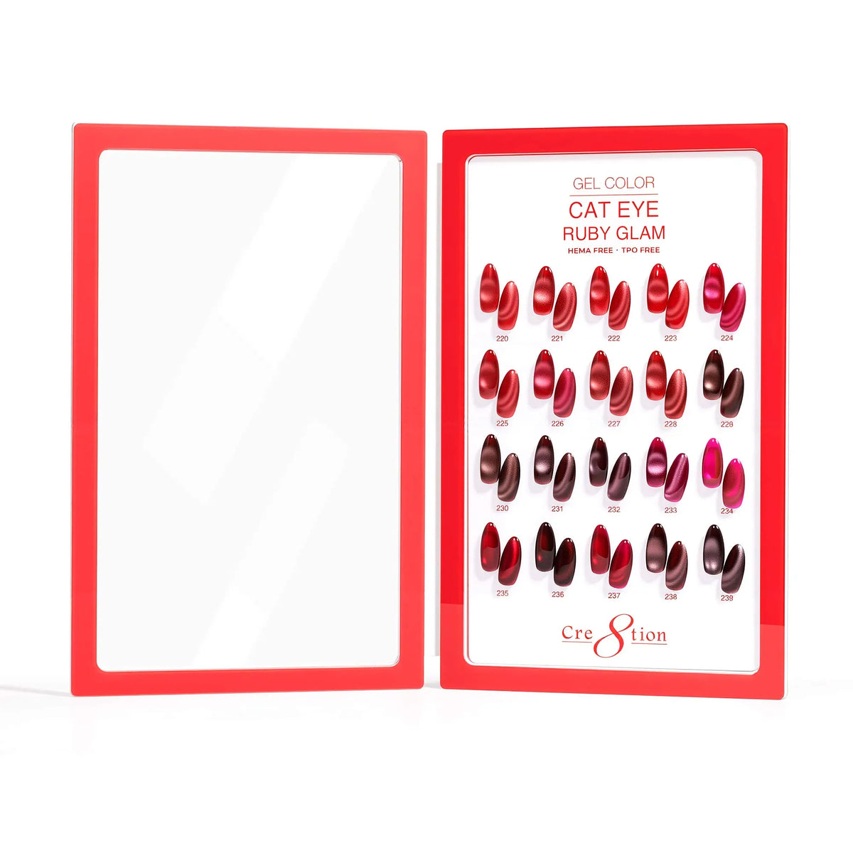 Cre8tion Cat Eye - Ruby Glam Collection, 20 Gel Colors ($7.95/ea)