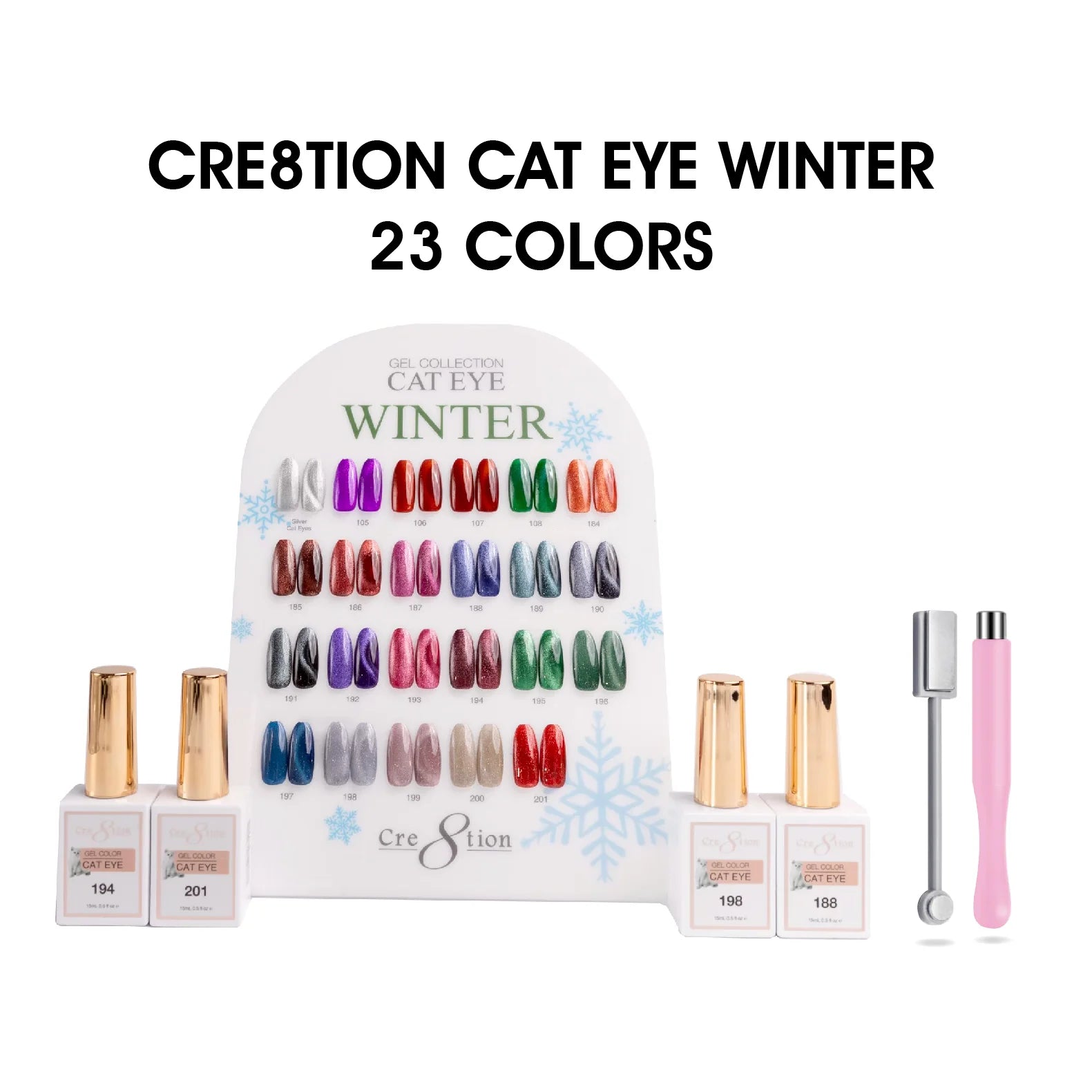 Cre8tion Cat Eye Winter Collection - Set 23 colors