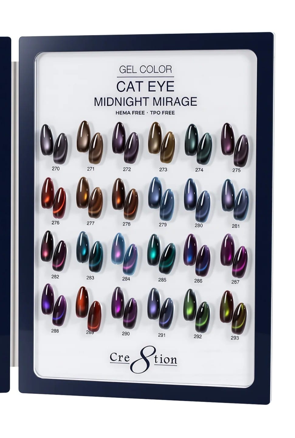 Cre8tion Cat Eye - Midnight Mirage Collection, 24 Gel Colors ($7.95/ea)