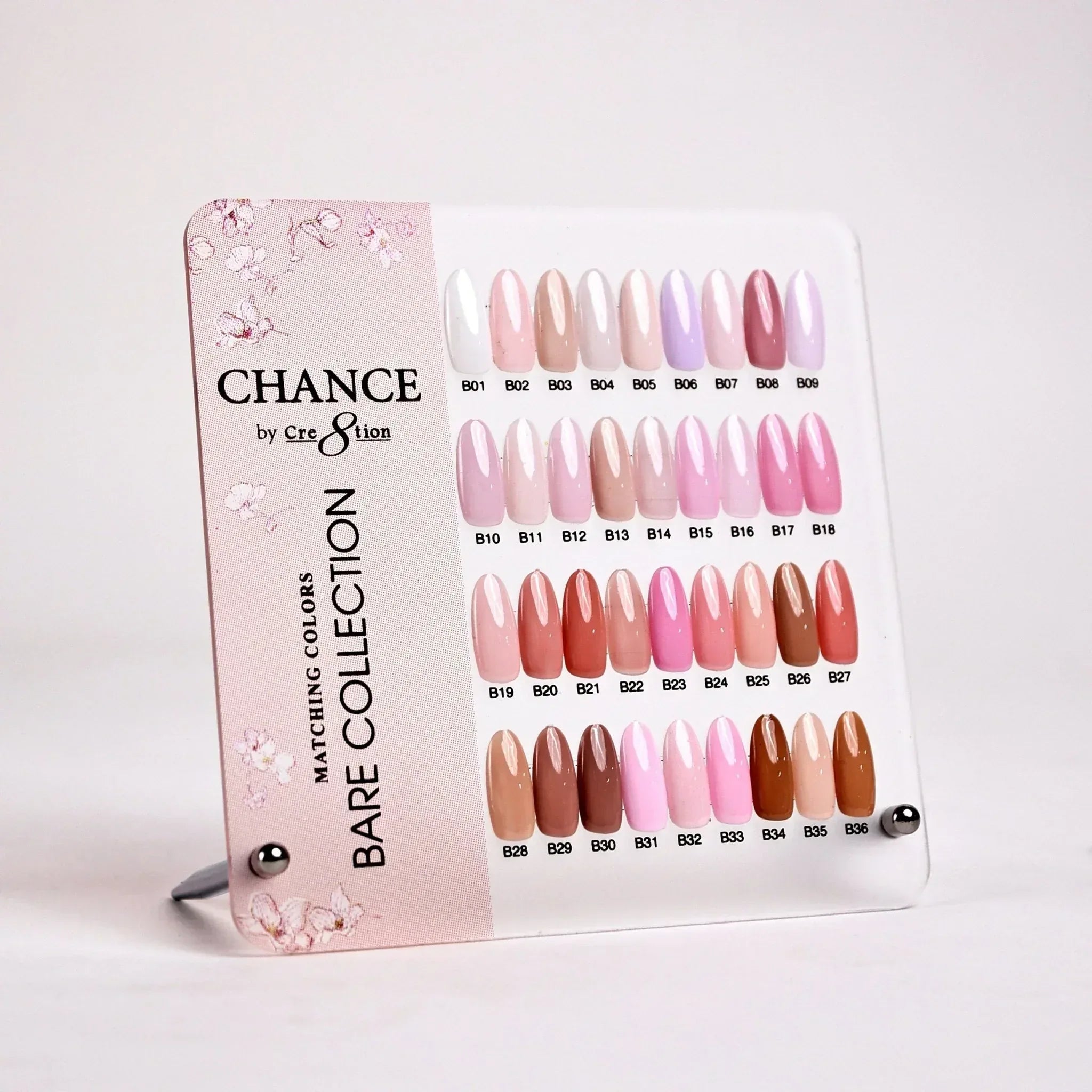Cre8tion CHANCE Matching Duo Gel Polish 0.5oz - Bare Collection 36 colors + sample - TTT Nails Supply
