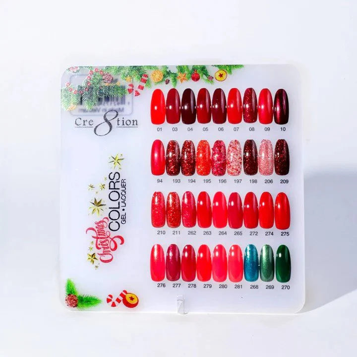 Cre8tion CHANCE Matching Duo Gel Polish 0.5oz - Christmas Collection 36 colors + sample