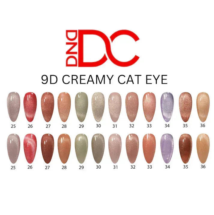 DC 9D Cat Eye Collection - Set of 36 Colors - TTT Nails Supply