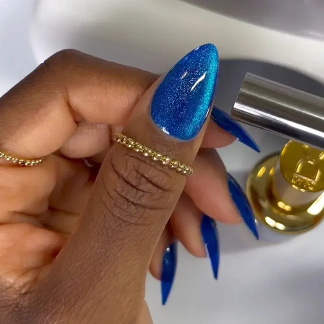 DC 9D Cat Eye Smoothie - #04 Galactic Sapphire - TTT Nails Supply
